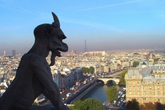 Frankreich, Paris, Blick vom Notre-Dame, Wasserspeier (Gargouille)