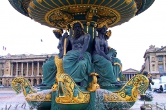 Frankreich, Paris, Brunnen der Meere am Platz de la Concorde