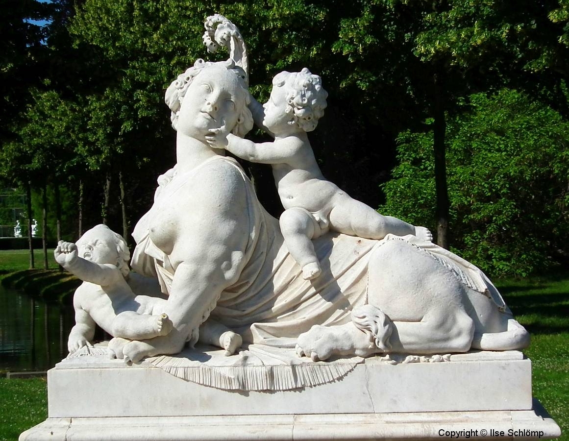 Potsdam, Park Sanssouci, Skulptur Sphinx
