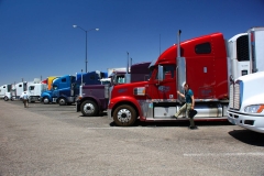 USA, Arizona, Route 66, Trucks