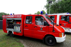 Cuxland, Stinstedter Dorfgemeinschaftsfest Juli 2023, Ausstellung Feuerwehrfahrzeuge