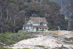 USA, Kalifornien, Monterey, In diesem Haus wurde der Film "Die Vögel" von Hitchcock gedreht