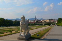 Wien, Schloss Belvedere, Sphinx im Garten des Belvederes