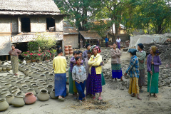 Myanmar, Am Irrawaddy, Besuch einer Töpferei