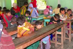 Myanmar, Am Irrawaddy, Besuch einer Schule