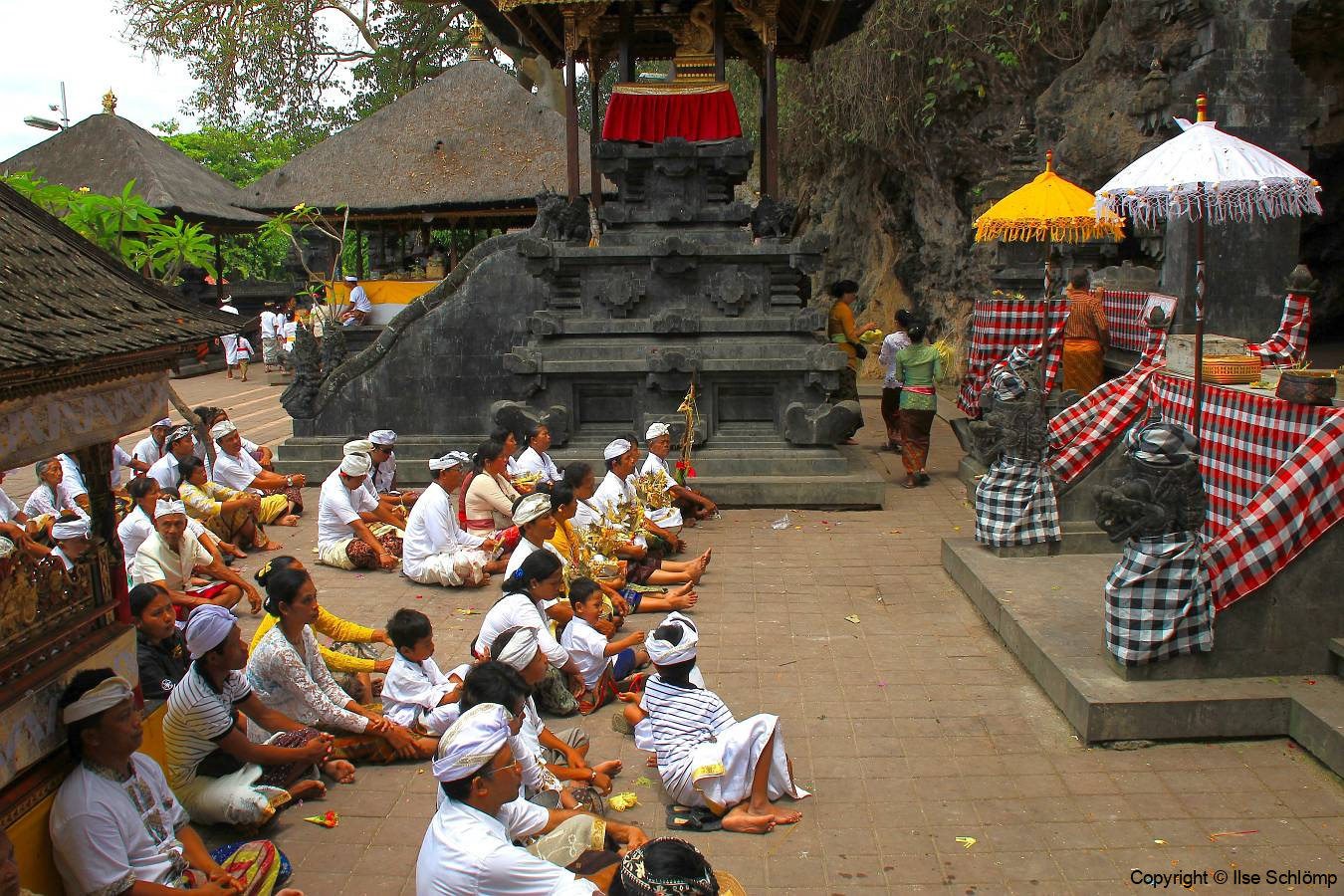 Bali, Fledermaushöhle Tempel Goa Lawah