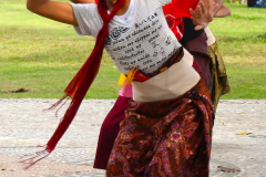 Bali, Puri Dajuma Cottages, Traditioneller Tanz, Proben des Nachwuchses