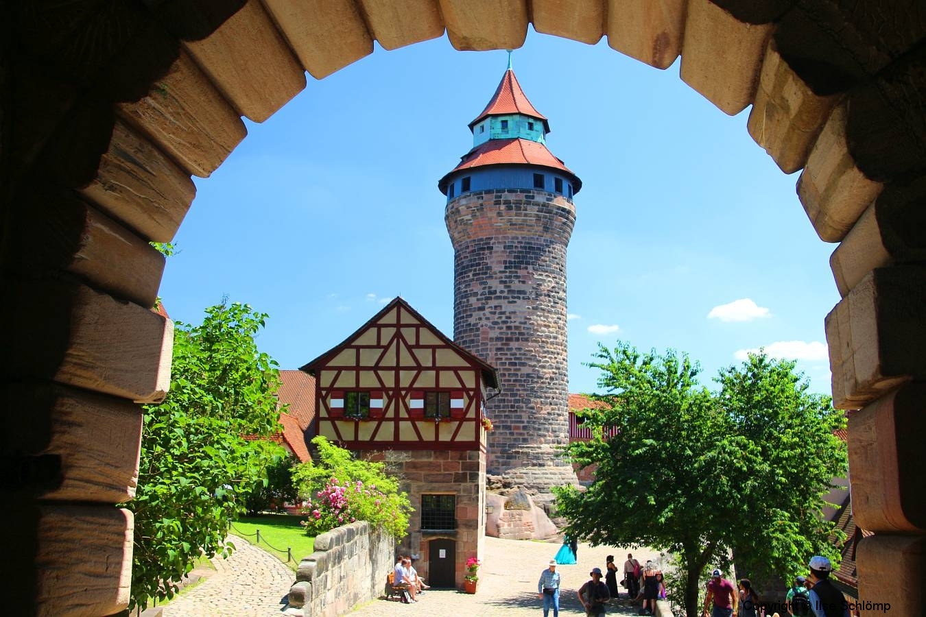 Nürnberger Burg, Nürnberg, Bayern, Sinnwellturm