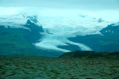 Island, Ostfjorde, Gletscherzunge