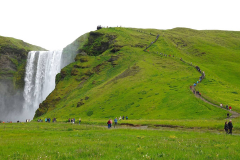 Island, Wasserfall Skogafoss