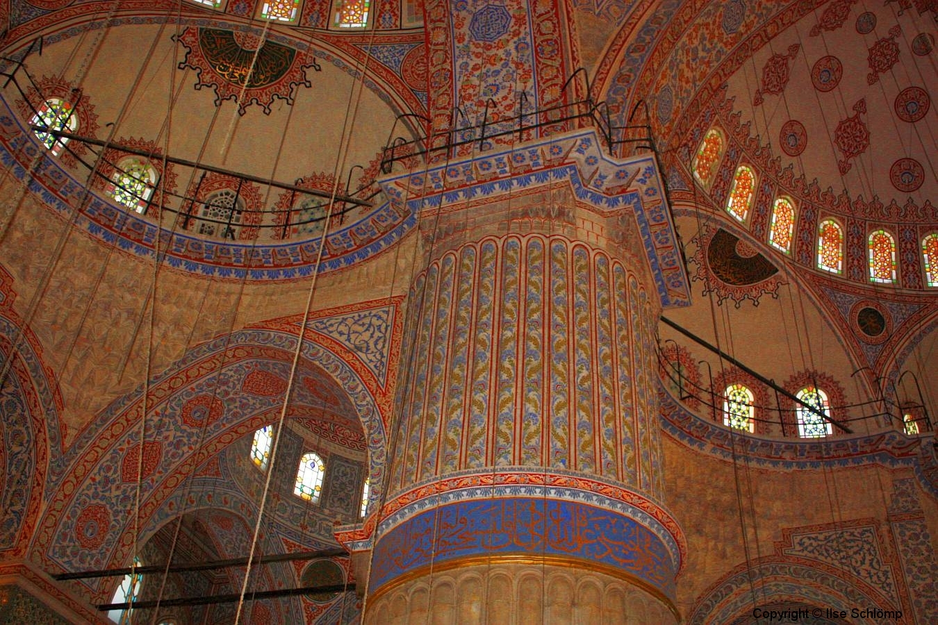 Istanbul, Blaue Moschee, Innenansicht