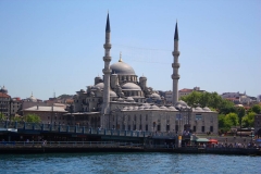Istanbul, Die Rüstem-Pascha-Moschee von der Fähre aus gesehen