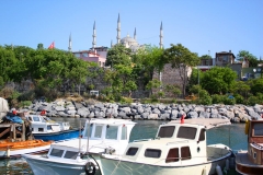 Istanbul, Blick auf die Blaue Moschee