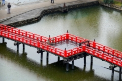 Japan, Matsumoto, Brücke zur Schwarzen Krähenburg
