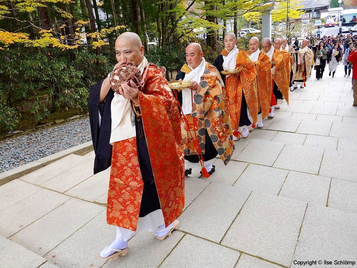 Japan, Koya-san, Kongobu-ji Tempel, Zeremonie