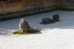 Japan, Kyoto, Zen-Garten des Ryoan-ji Tempels