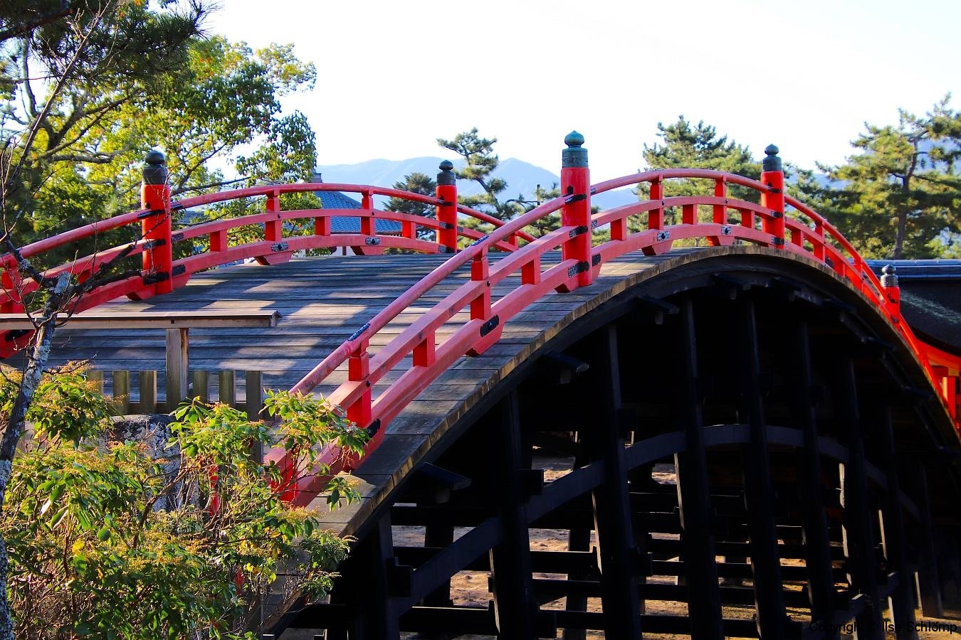 Japan, Miyajima, Itsukushima Schrein, Bogenbrücke
