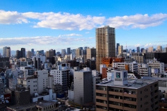 Japan, Osaka, Blick aus unserem Hotelzimmer
