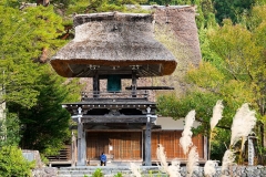 Japan, UNESCO Welterbedorf Shirakawago, Myozenji-Tempel