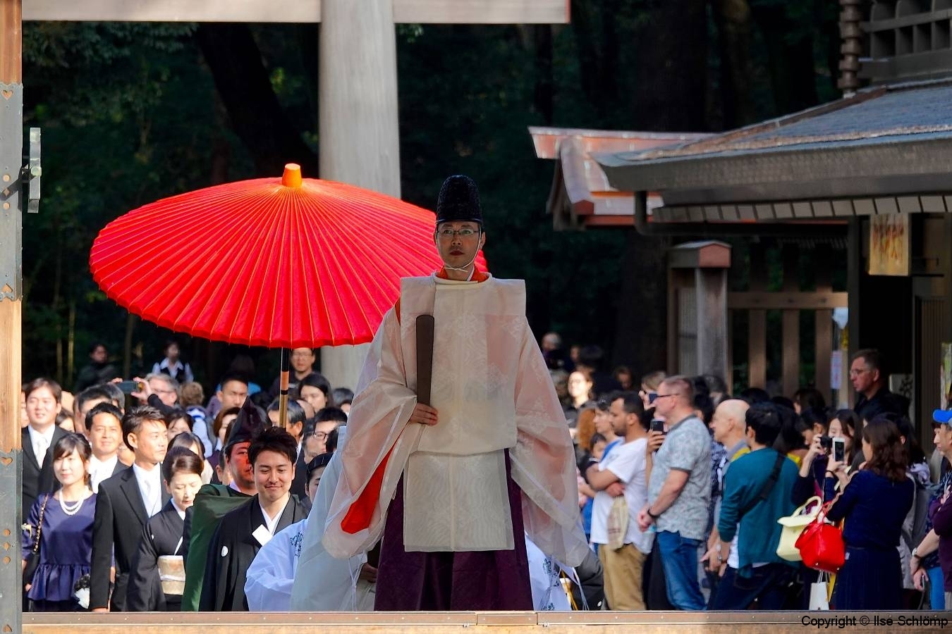 Japan, Tokio, Meiji-Schrein, Traditionelle Hochzeit