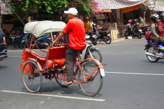 Java, Malang, Fahrrad Rikscha