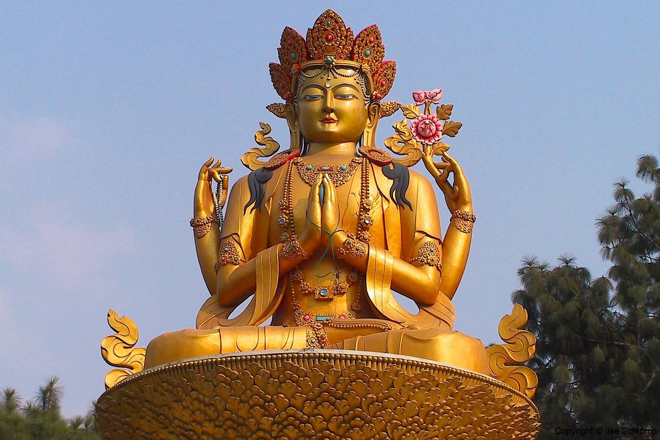 Nepal, Kathmandu, Tempelanlage Swayambhunath, Shoyembhu