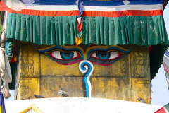 Nepal, Kathmandu, Kathesimbhu Stupa, Die sehenden Augen Buddhas