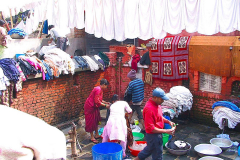 Nepal, Kathmandu, Öffentlicher Waschplatz