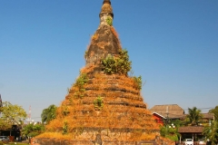 Laos, Vientiane, That Dam, Schwarze Stupa
