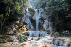 Laos, Luang Prabang, Kuang Si Wasserfall
