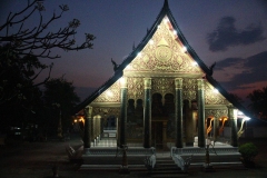 Laos, Luang Prabang, Wat Phramahathat, Nachtaufnahme
