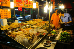 Malaysia, Kuala Lumpur,  Jalan Alor Food Street, Satay