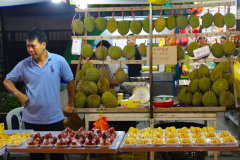 Malaysia, Kuala Lumpur,  Jalan Alor Food Street, Durian