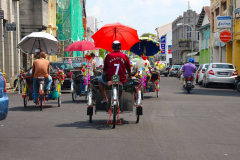 Malaysia, Trishaw-Fahrt durch Penang