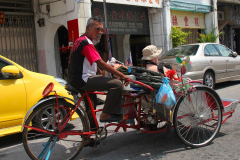 Malaysia, Trishaw-Fahrt durch Penang