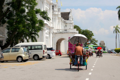 Malaysia, Trishaw-Fahrt durch Penang, City Hall