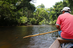 Malaysia, Taman Negara, Bootsfahrt zu den Stromschnellen von Lata Berkoh