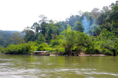 Malaysia, Taman Negara Nationalpark, Bootsfahrt zu einem Einheimischendorf