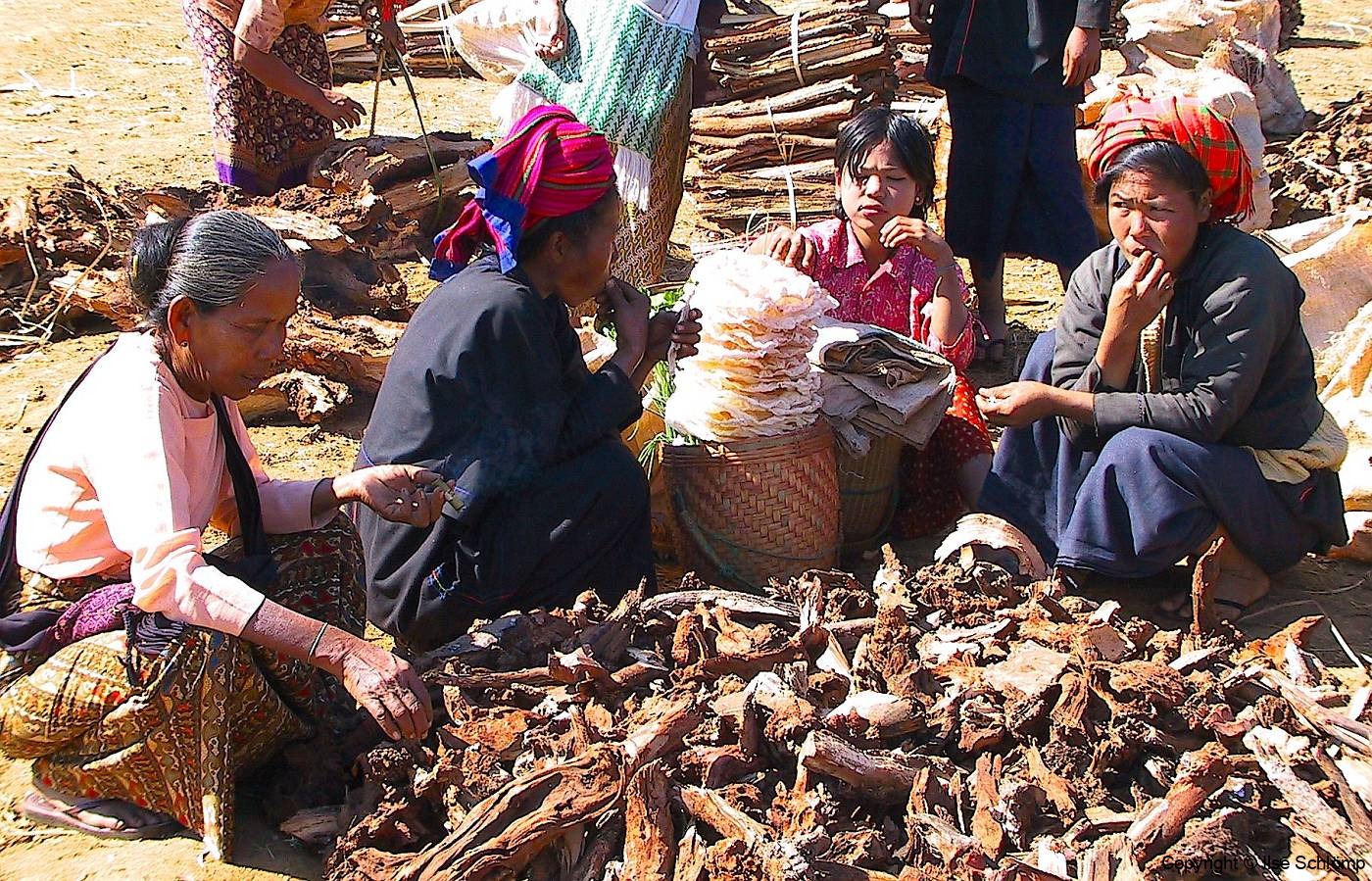 Myanmar, Inle-See, Taung Tho Markt, Volksgruppe Pa-O
