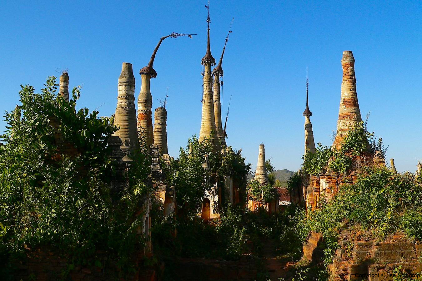 Myanmar, Indein-Dorf, Shwe Indein Pagodenkomplex