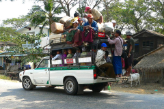 Myanmar, Begegnungen unterwegs auf dem Weg nach Bago