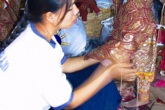 Myanmar, Mandalay, Marionettenfertigung