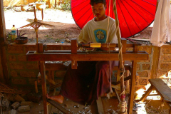Myanmar, Pindaya, Schirm-Manufaktur