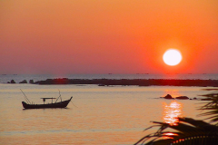 Myanmar, Ngapali Beach, Sonnenuntergang
