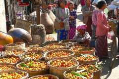 Myanmar, Pyay, Markt