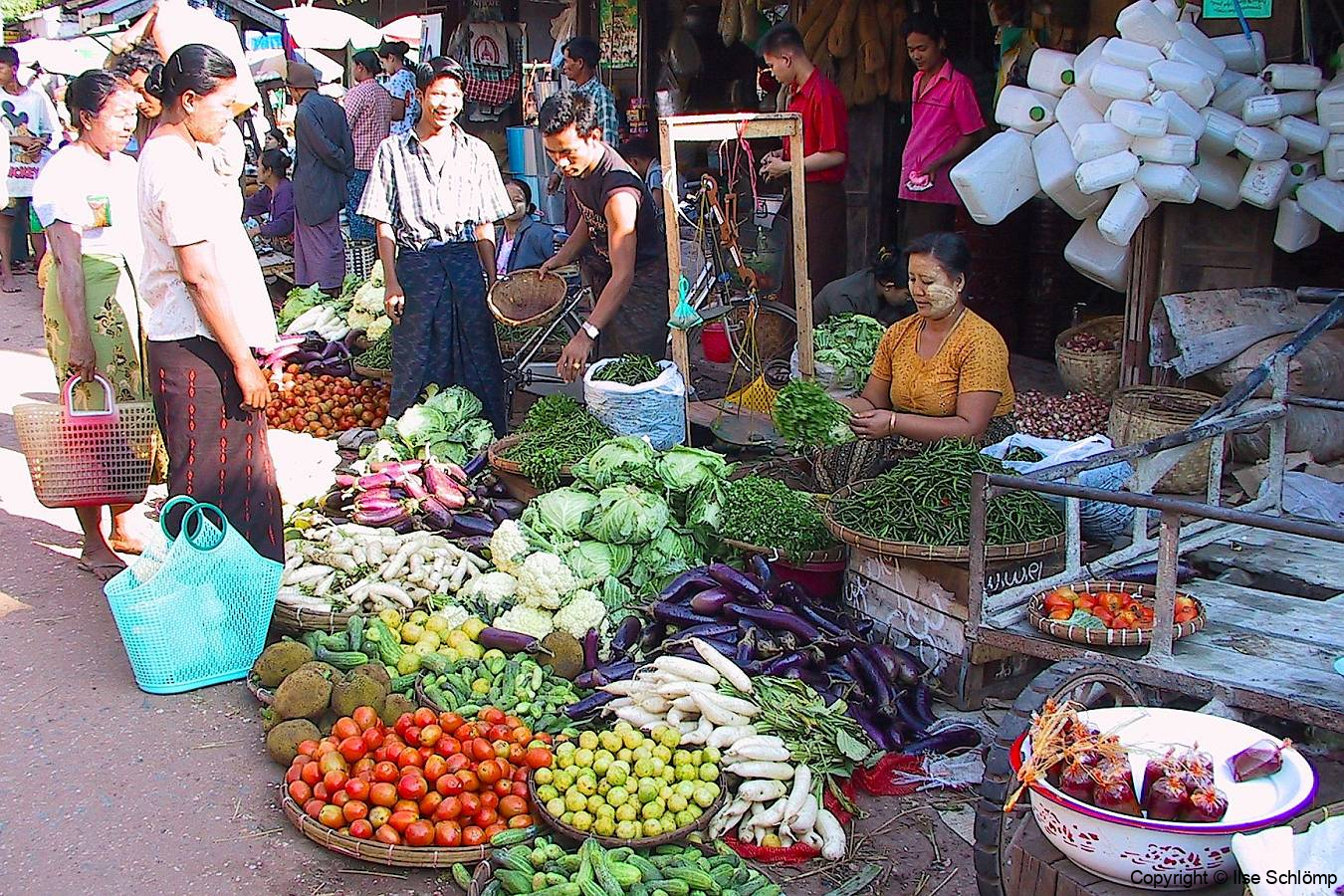 Myanmar, Region Yangon, Markt