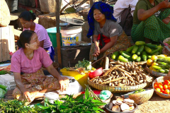 Myanmar, Region Yangon, Markt