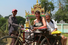 Myanmar, Yangon, Auf der Rikscha