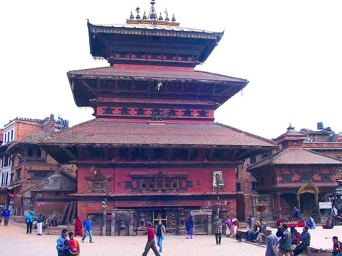 Nepal Bhaktapur, Thaumadi Square, Bhairavnath Tempel