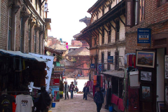 Nepal, Bhaktapur, Straßenansicht